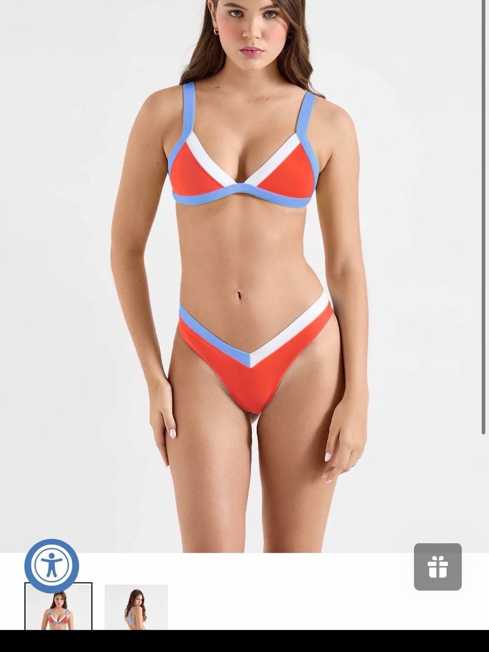 ONEONE Colorblock Triangle Bikini Set - Picture 5 of 5